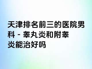 天津排名前三的医院男科 - 睾丸炎和附睾炎能治好吗